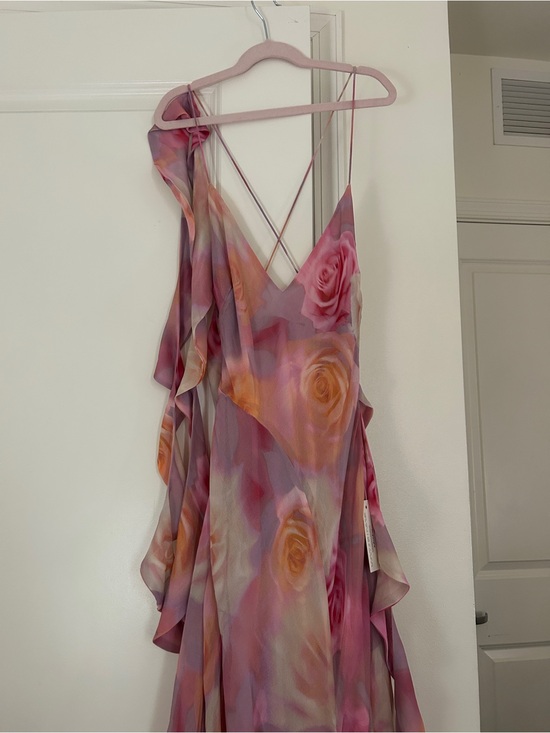 For Love And Lemons Dresses & Skirts - For Love & Lemons Pink and Peach Floral Slip Dress